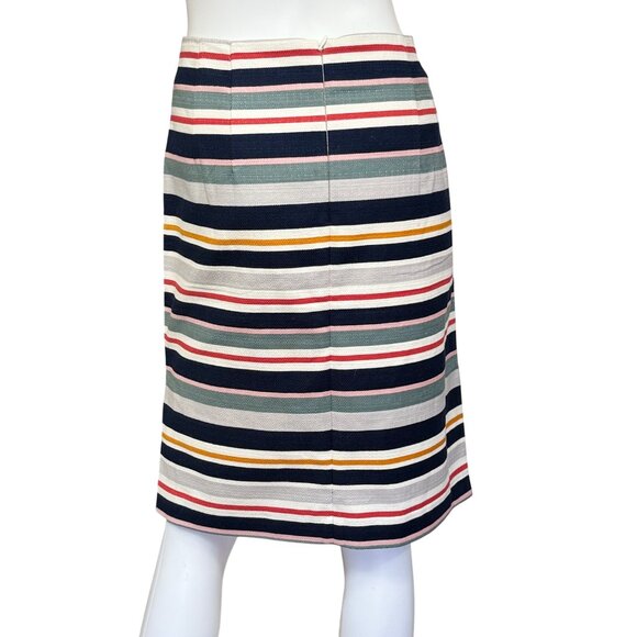 Loft Outlet Womens Striped Stretch Pencil Skirt Multicolor Size 12 - Picture 2 of 6
